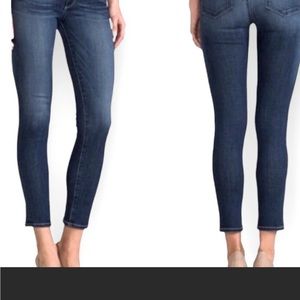 Paige Skyline Ankle Peg Medium Wash Jeans Size 24